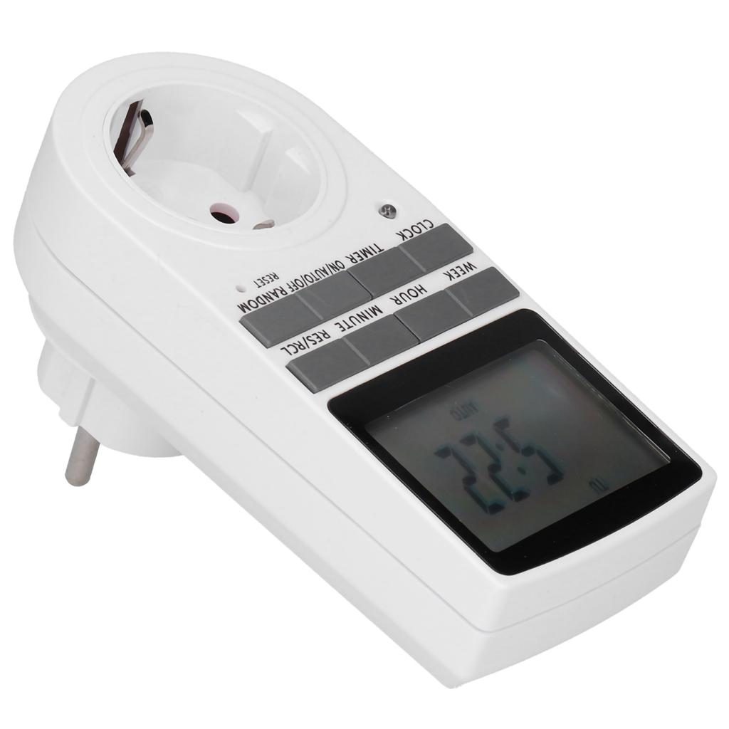 Digitaler programmierbarer Steckdosen-Timer Smart Timing Schalter Steckdose Zubehör für Lampe Ventilator