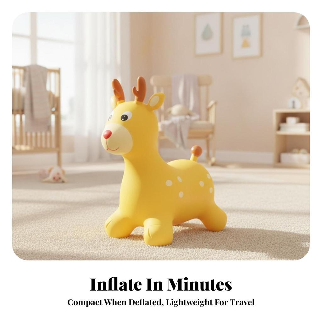 Hopping Deer Stable Toy for Young Children