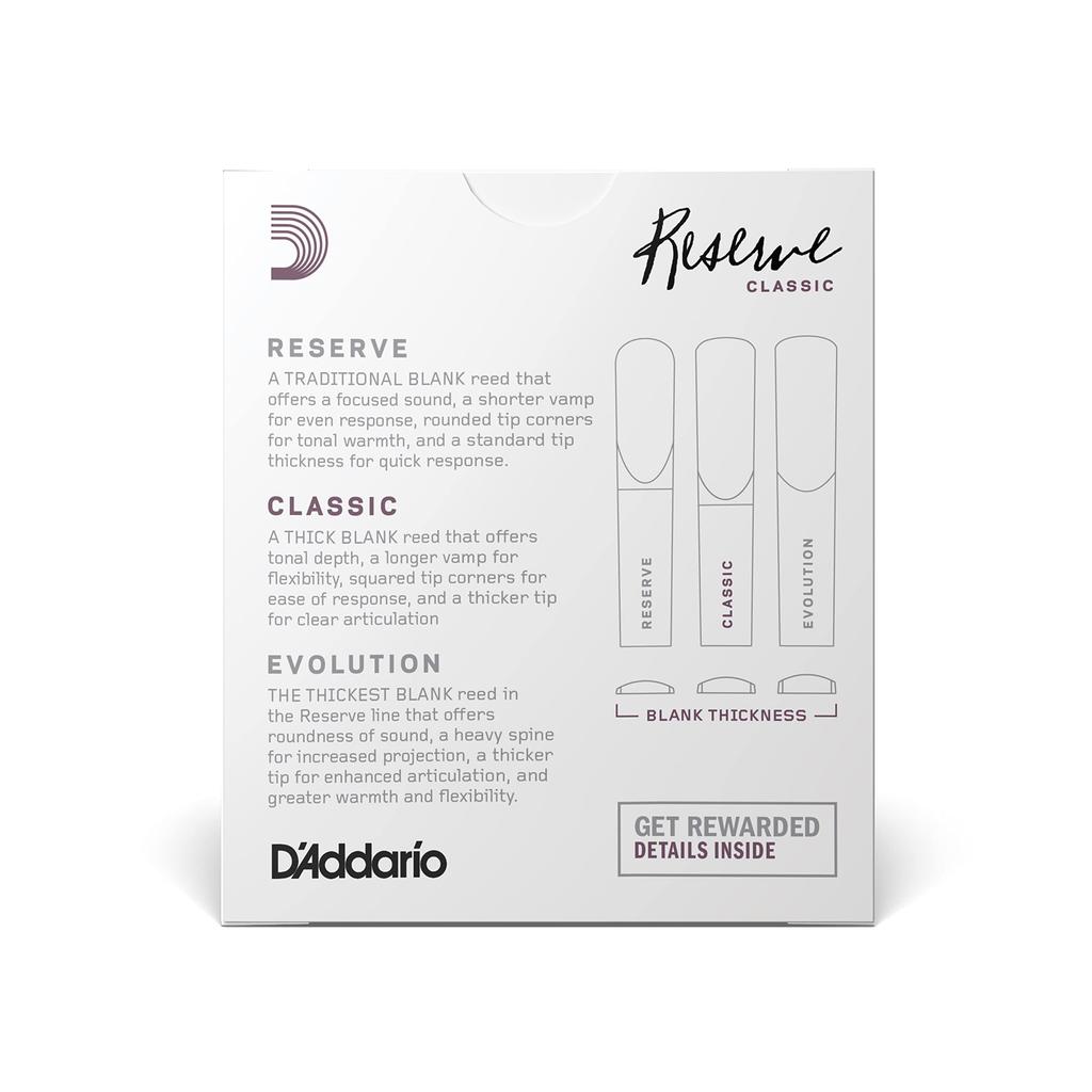 D'Addario Bb Clarinet Reed 3.5 10pcs