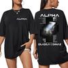 Rapper Alpha Djadja & Dinaz Tour 2025 Nuova Maglietta Uomo Hip Hop Stile Retro Manica Corta Maglietta Abbigliamento Uomo Casual Cotone Magliette