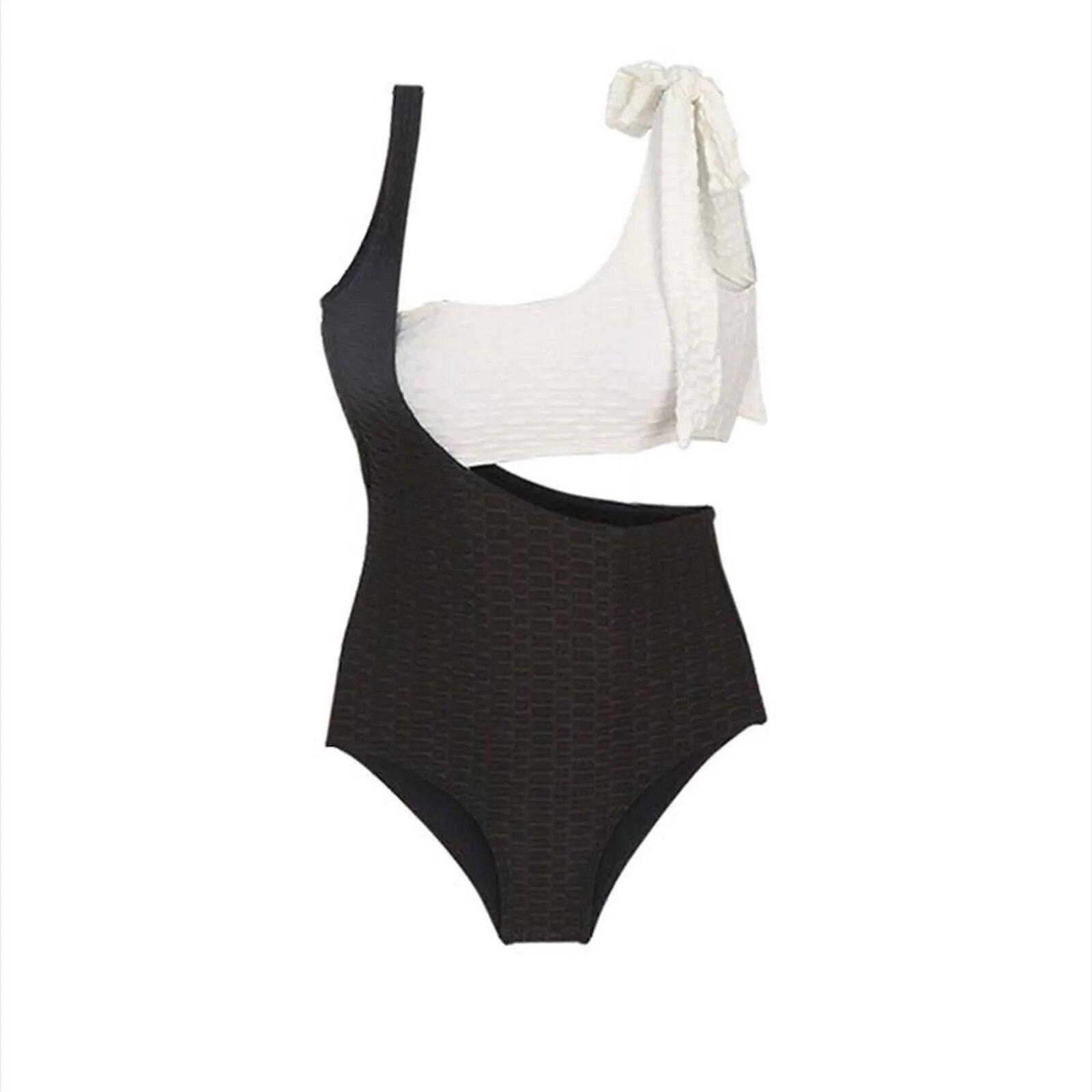 

Женские купальники на одно плечо, сексуальный цельный купальник с открытой спиной, монокини, купальный костюм с открытой спиной, бикини M