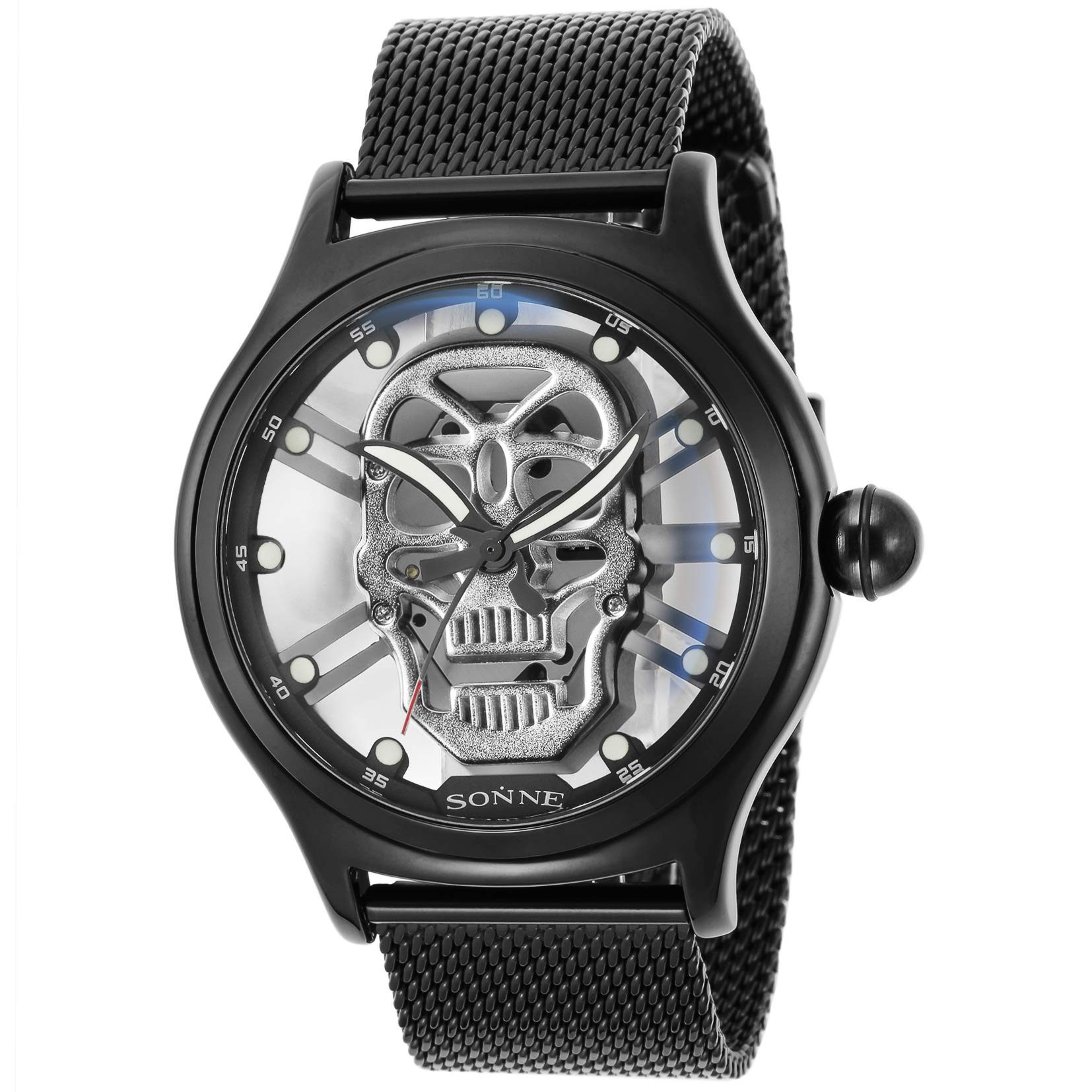 

Watch S162 Silver Dial Alloy Quartz 49MM Watch Black [Sonne] S162BK-SV Men s