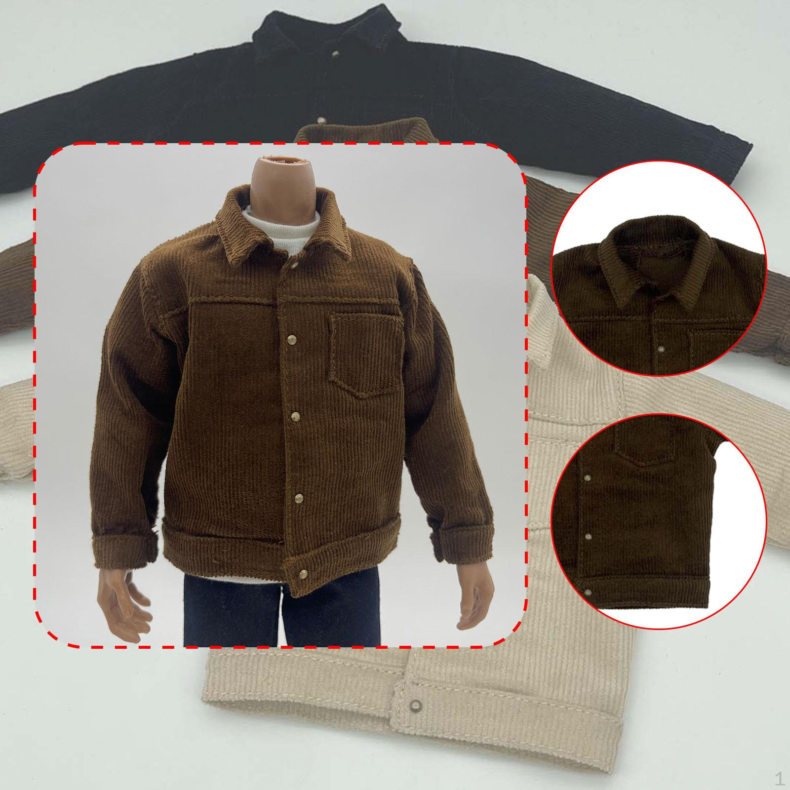 

1/6 Мужская фигурка пальто, аксессуары для кукол, костюм ручной работы, модная одежда, мини-одежда для 12 дюймов