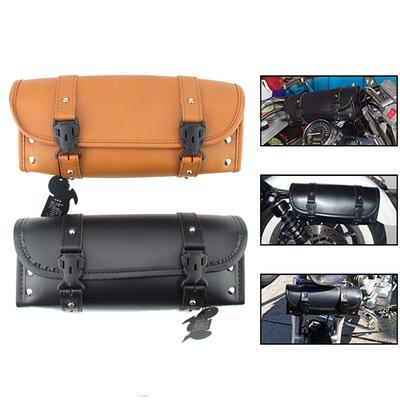 Motor Eyer Çantası Deri Bagaj Çantası Depolama alet çantası Evrensel Harley Sportster XL883L Fat Bob Chopper Dyna Shadow