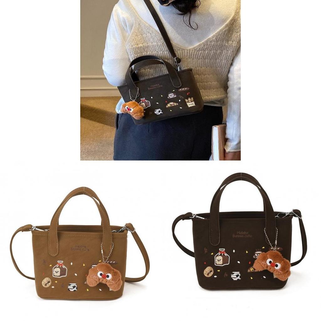 Cartoon Graffiti Umhängetasche Für Damen Aus Pu-Material Mit Verstellbarem Riemen