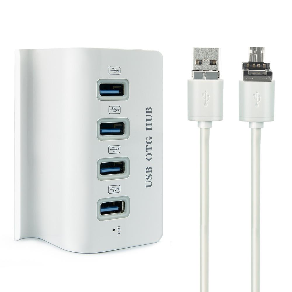 OTG Hub 4 In 1 Dock Holder Hub USB2.0 4 USB Docking Station Hub USB OTG HUB  for Mobile/PC