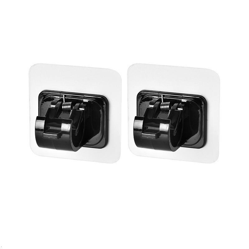 

Пластикові самоклеючі кліпси для карнизів з 2 частин - Установка без свердління 2 pcs чорний