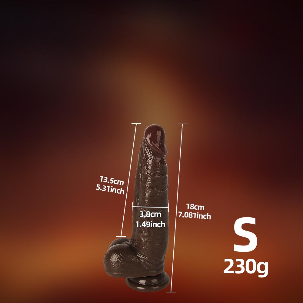 Velké realistické dildo pro ženy začátečnice Posuvná kůže předkožka Anální pochva Bodová stimulace G Umělý penis sexuální hračka masturbátor