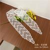 Fashion Solid Color Lace Embroidery Women's Hair Scarf Korean Style Hair Long Ribbons Scarf Hair Bands  Headwear