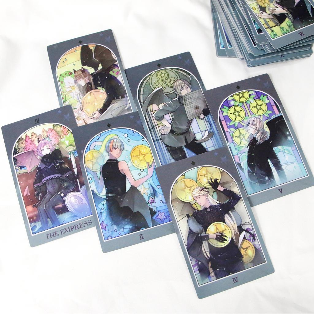 2 In 1 Luna's Dark Angel and Light Angel Tarot Deck 12*7cm 156 Pcs Tarot Cards In Rigid Box