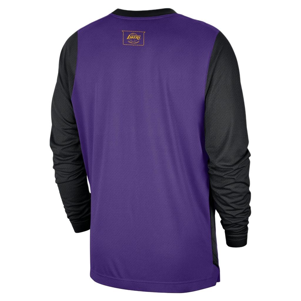 Nike Los Angeles Lakers NBA Dri-Fit Pregame Comfort Letter Long Sleeve T-Shirt Men Tops FZ0098-504