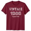 Vintage 1986 Original Parts Unisexs 40th Birthday Gift Tee