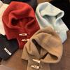 Balaclava Hat for Women with Autumn and Winter Thickened Face Showing Small Bicycle Color Pullover Hat for Men