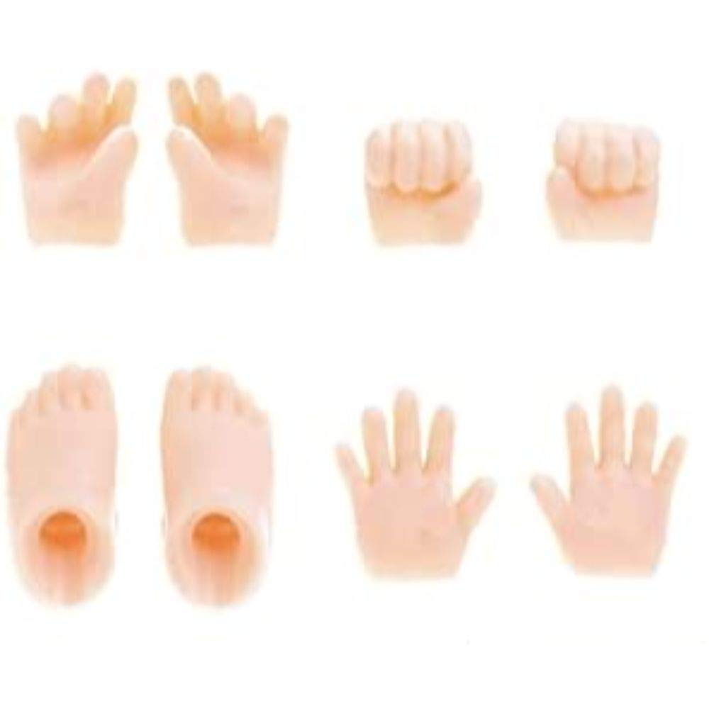 Obitsu Manufacturing OBITSU11 Hand and Foot Set and Matte Skin No (Left Right), Type, Natural, Magnets, 11AC-D03MN