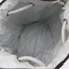 Chanel Mini Pool Bag Shoulder Bag Logo Drawstring Black Cotton Women Used
