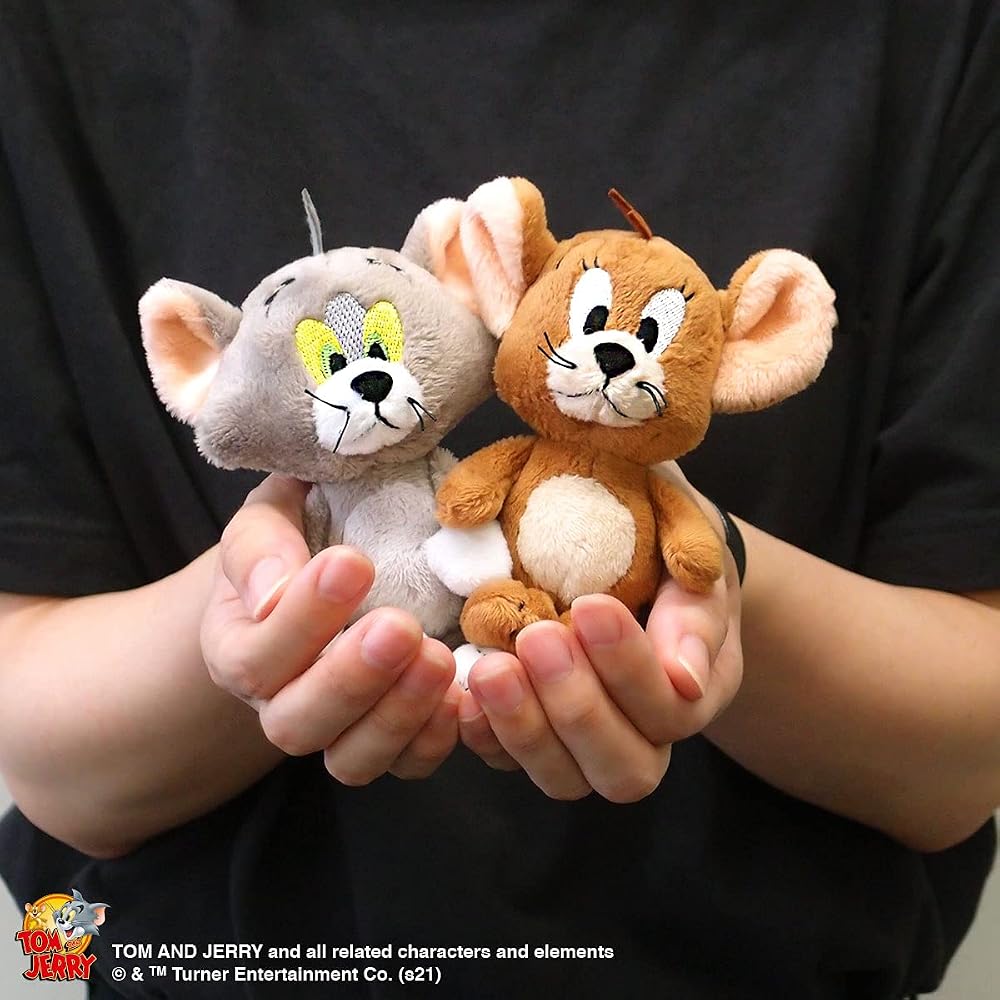 NICI Keyring Tom and Jerry Jerry 12cm Bean Bag Plush Keychain