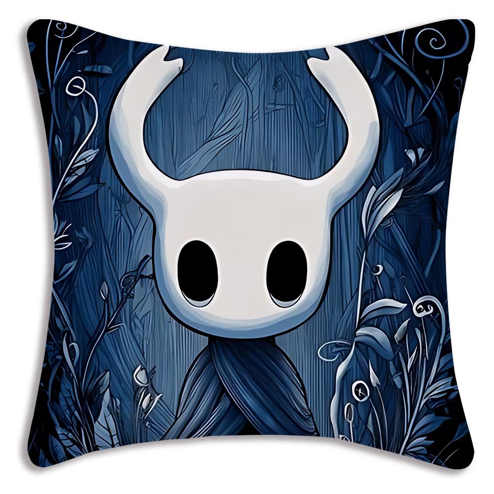 For Hollow k-knight the knights Pillow Covers Cartoon Sofa Decorative Home Double-sided Printing Short Plush Cute Cushion Cover
