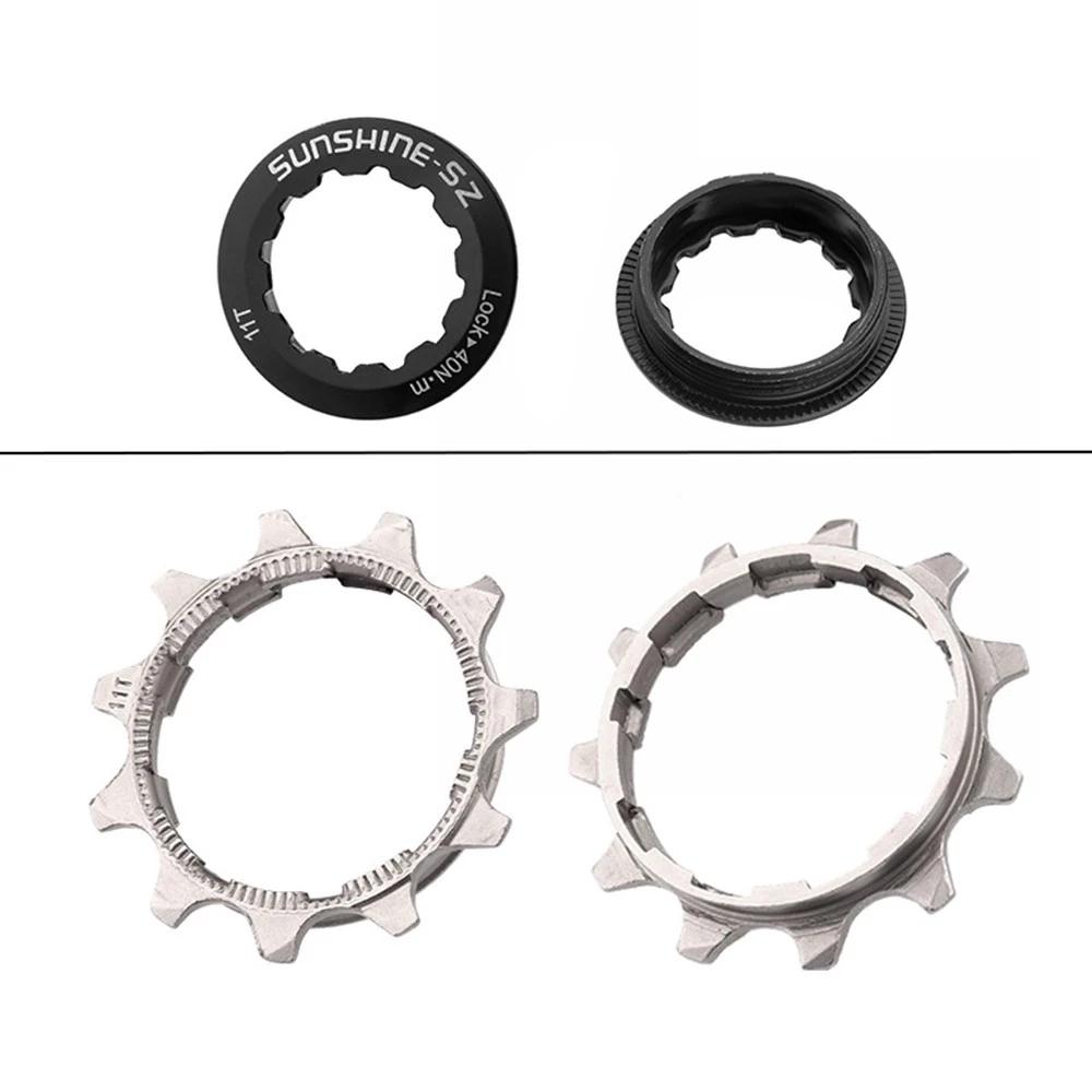 SUNSHINE Cassette Bicycle Ratchet Cog 11 12 13T Sprocket 12 8 9 11 Speed Pinion Bike 10v Cogset Single Speed Freewheel