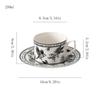 Ceramic Coffee & Milk Cup with Handle - Elegant Hot & Cold Drinkware for Meetings and Luxury Spaces