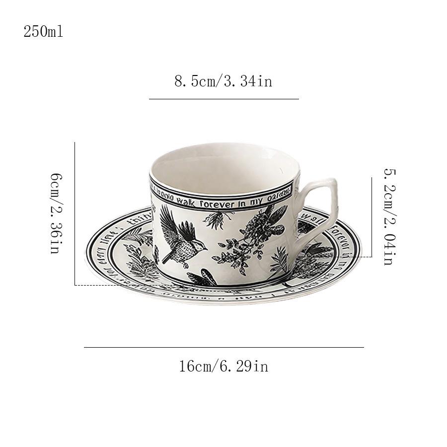 Ceramic Coffee & Milk Cup with Handle - Elegant Hot & Cold Drinkware for Meetings and Luxury Spaces
