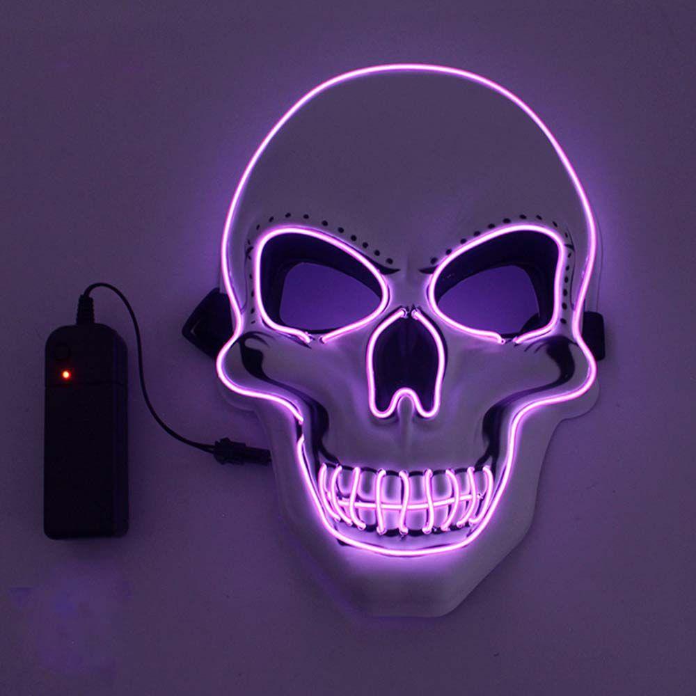 Horror Props Halloween Cosplay Skull Helmet White Skull Mask Halloween Skull Mask Luminous Mask