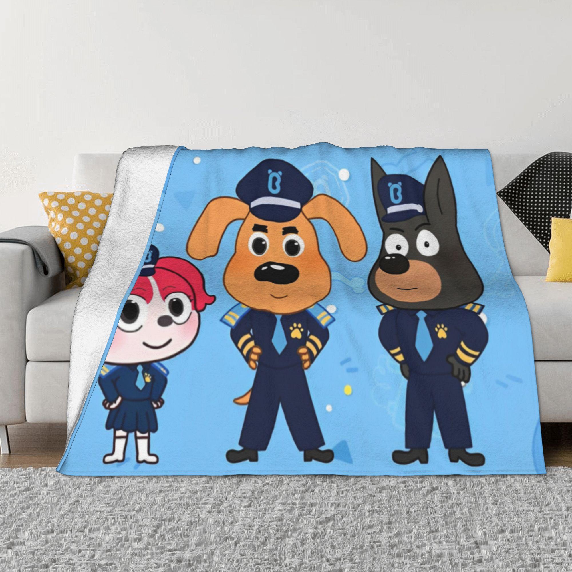 

Sheriff Labrador Police Cartoon Blanket Flannel Children TV Series Warm Throw Blankets for Outdoor Travel Bedspreads Thin Quilt 30x40in