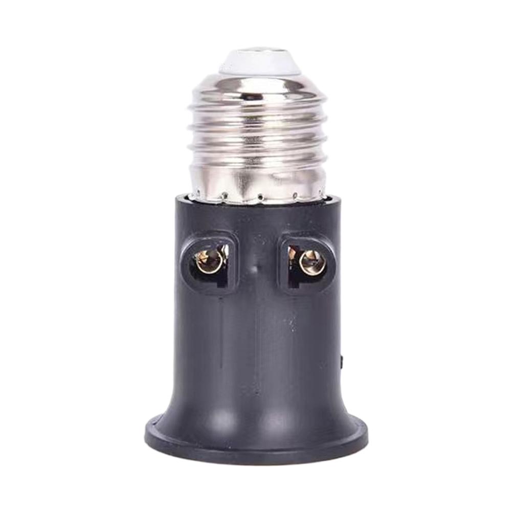 1PC E27 PBT Fireproof Bulb Adapter EU Plug Lamp Holder Base Socket AC100-240V 4A for Home Office Lighting Tool