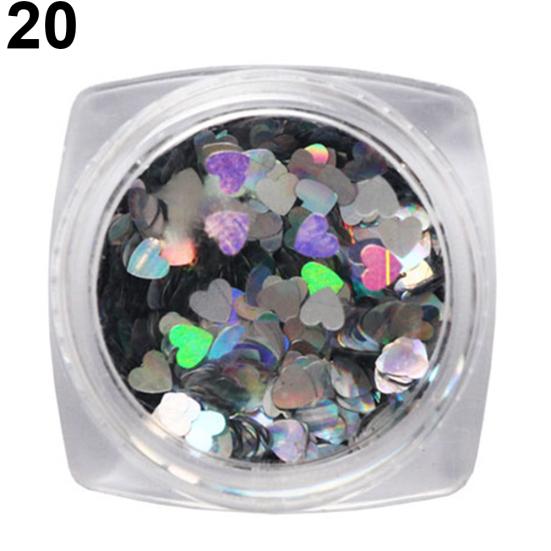 Błyszczący brokat miłość serce cekiny zdobienie paznokci dekoracje Manicure narzędzie do majsterkowania