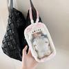 Cartoon Transparent Data Cable Storage Bag Portable Dustproof Doll Bag Pendant Plush Doll Out Bag