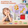 Magnetické písmenkové hračky pre batoľatá ABC zvieracia abeceda puzzle magnety na chladničku pre deti vzdelávacie hry na učenie pravopisu