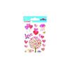 Stickers Coeurs - Paillettes - 7,5 x 10 cm