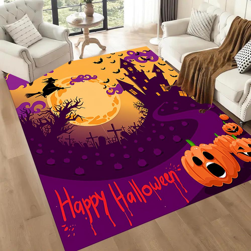 Halloween 81 Floor Mat Design for Hallway Decorate Room Study Room Bedrooms Antislip Carpet Anime Office Decor Perfect Gift for Friends & Family