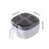 Seasoning Box Portable Jar with Spoons Pepper Spice Sugar Pot Storage Organizer Container Transparent Lid Home Refrigerator
