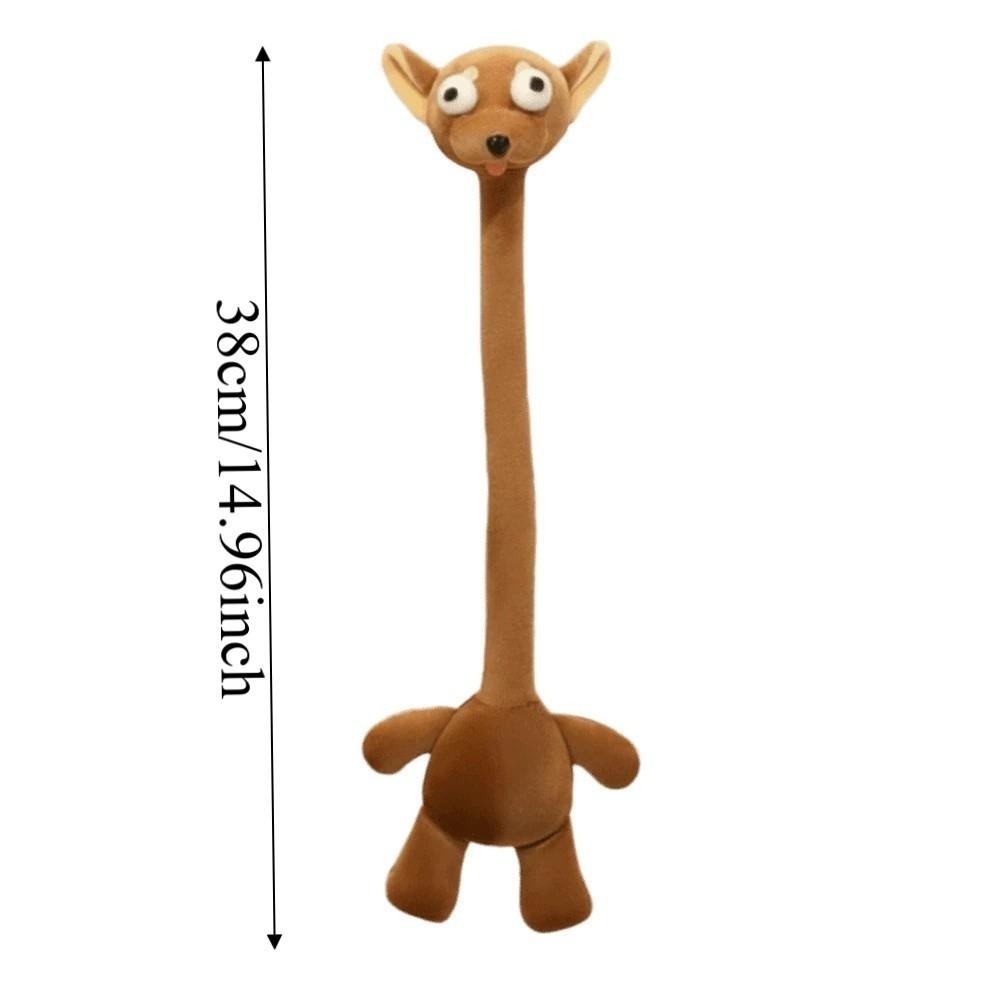 Funny Design Long Neck Key Chain Cartoon Panda Cat Dog Bag Pendant Creative Gift Monkey Pink Pig Pendant Strap Accessory