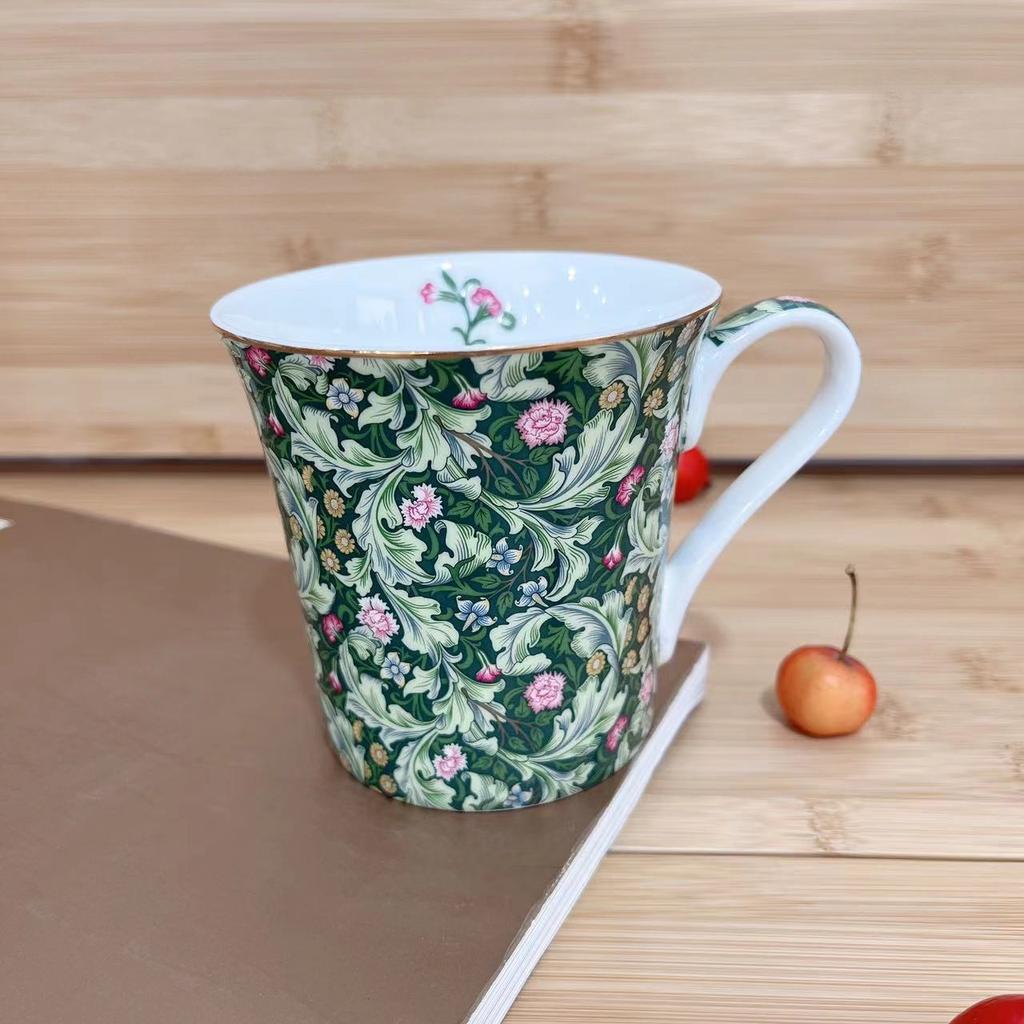 Mug Bone Porcelain Light Luxury High End Sense   Personalized Oil Painting Style Mug Sea Anemone Dandelion Water Cup Home Use