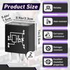 2 Pcs 601-218 15016745 Multi-Purpose Relay, 4-Pin Headlight Relay, Automatic, Automotive Accessory Power Relays, 10A Copper Normally Open Contacts