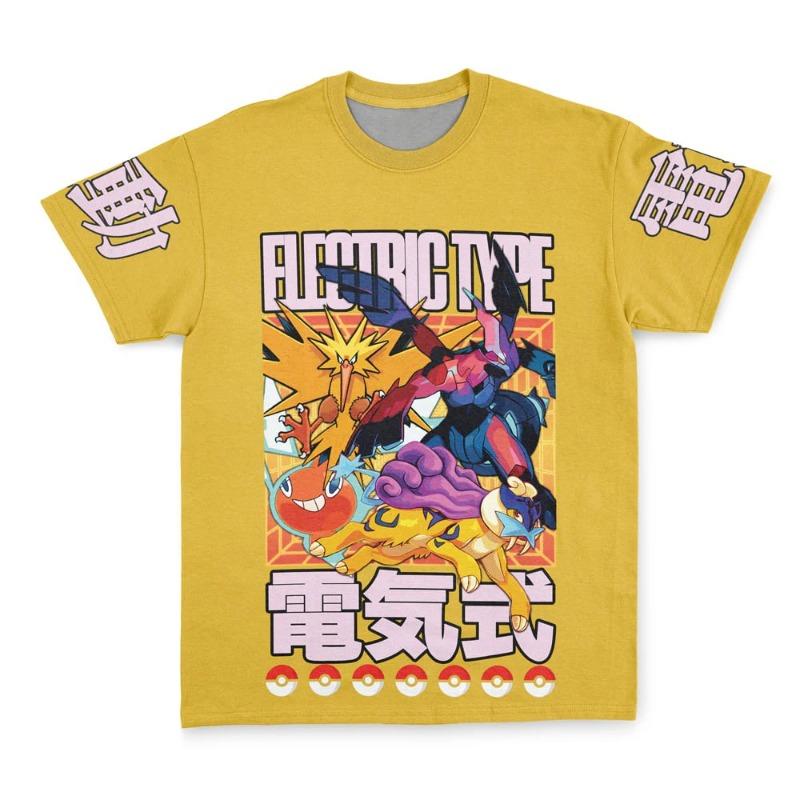 Hot Selling Fashion Pok É Mon Super Dream Printed T-shirt Casual Street Photography Y2K Style Summer Outdoor Loose T-shirt S