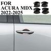 Carbon Fiber Style Exterior 4-Door Handle Bezel Cover Trims Fit For Acura MDX