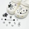 Fashionable Shoe Accessory Set, Made of Metal, with a Shoe Chain Clasp, Removable, Suitable for Sandals and Flip-flops.