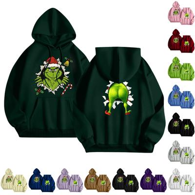 Women's Fashionable Casual Long-Sleeved Hooded Printed Sweatshirt
