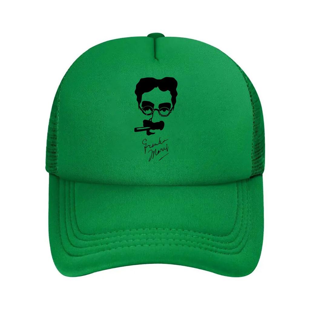 Silhouette Portrait of Grandpa Marv Mesh Baseball Cap