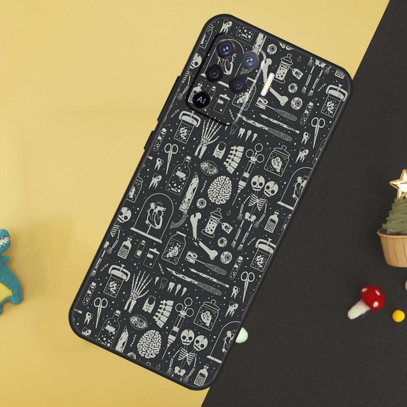 X-Ray Human Anatomy Case For Oppo A80 A60 A40 A54 A74 A94 A18 A38 A58 A78 A98 A96 A76 A16 A15 A17 A57 A5 A6 Pro