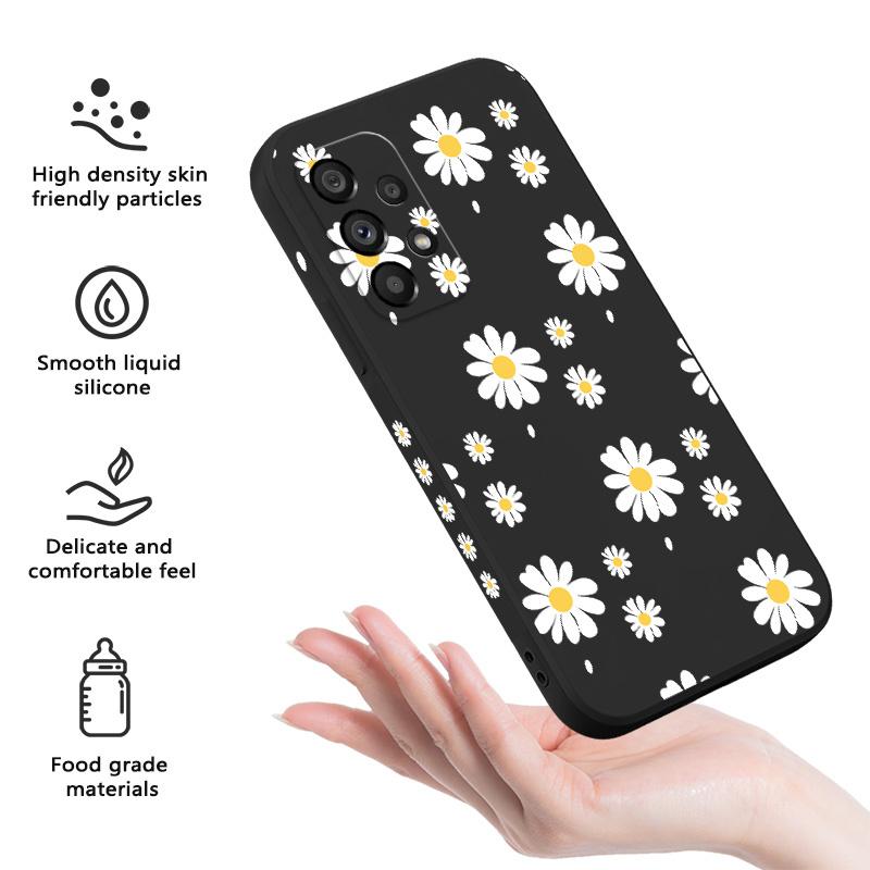 Daisy Petals Case For Samsung Galaxy A73 A53 A33 A23 A13 A72 A52 A52S A32 A22 A12  A71 A51 A31 A21S 4G 5G Cover