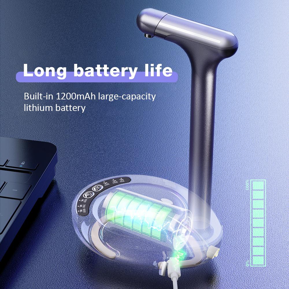 Automatic Water Pump with Tray USB Charging Water Dispenser Portable Water Bottle Pump for Gallon Facilites Kitchen Accessories