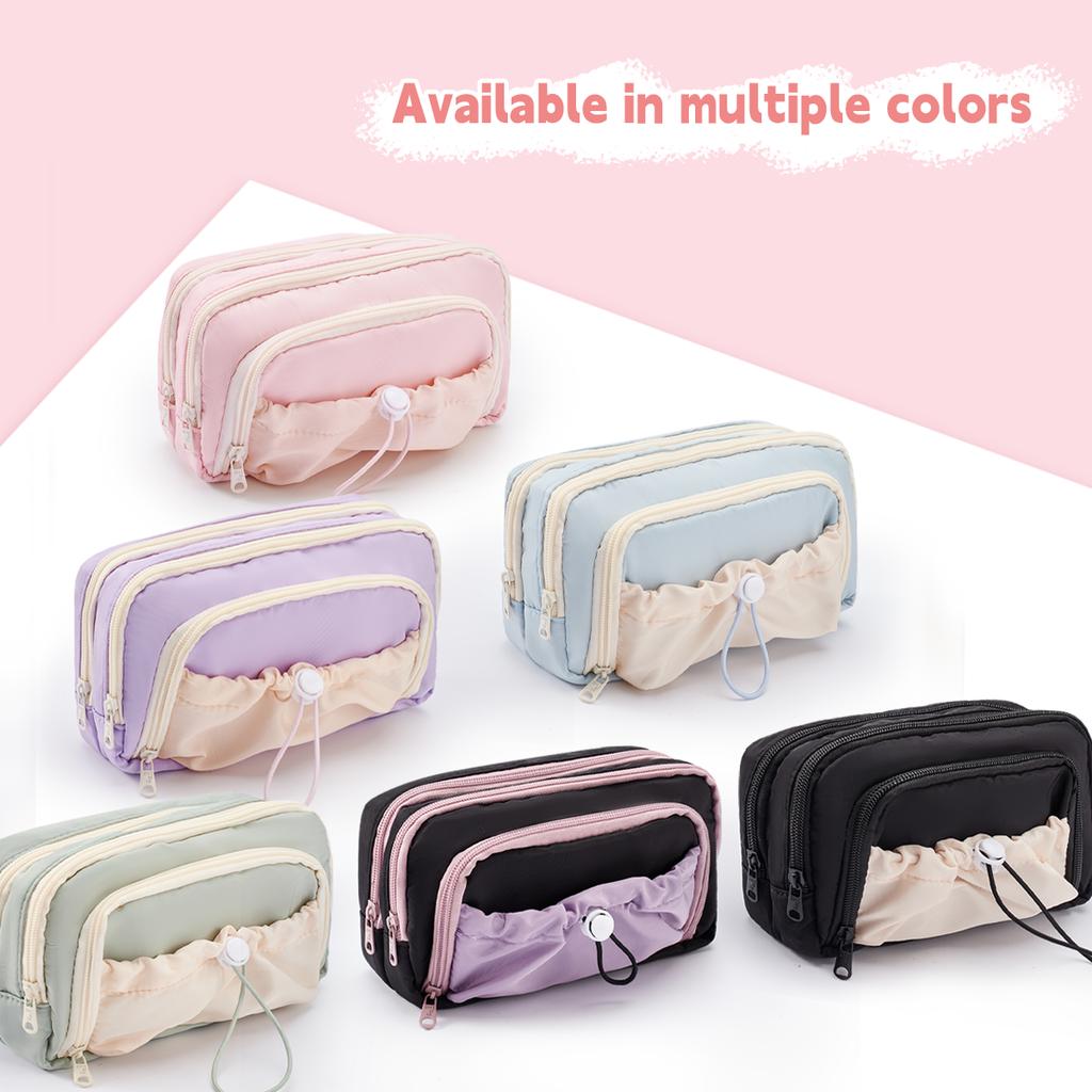 Kawaii Pencil Case Large Capacity Student Multifunci Cute Pencil Bag Ins Style Storage Bag Back To School Korean Stationery