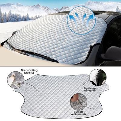 Car Cover Windshield Waterproof Sun Shade UV Protector All-seasons Universal Car Cover for Auto SUV Protects from UV Rays Snow/Ice Dust