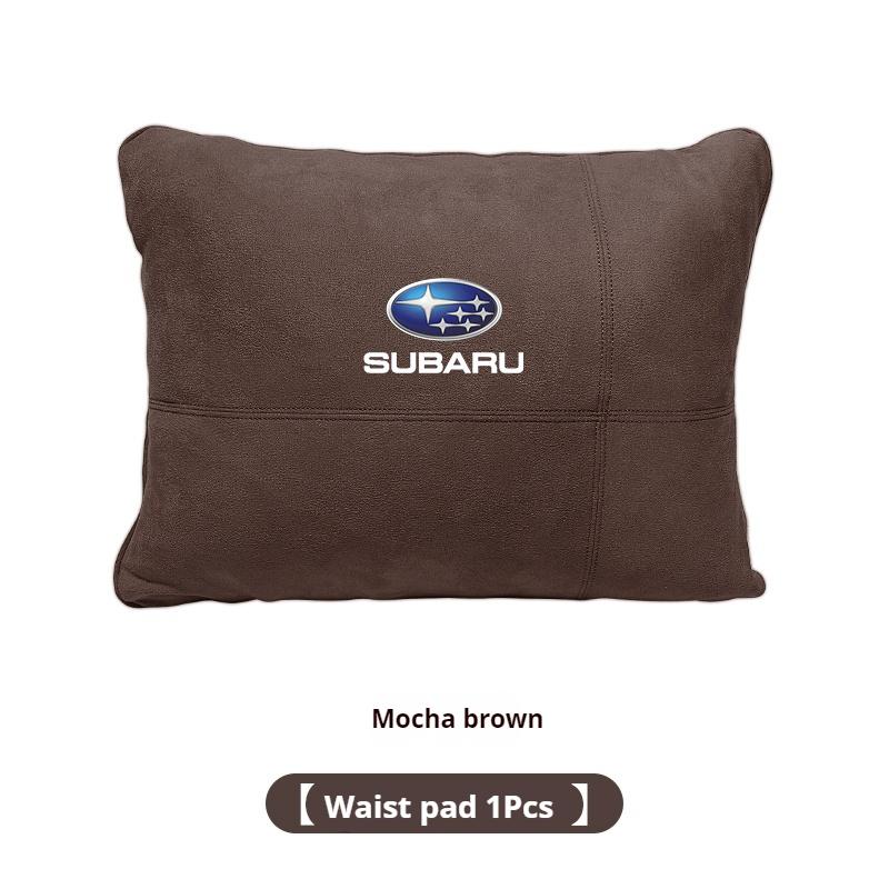 For Subaru STI Brz Wrx Xv Ascent Forester Outback Impreza Legacy Suede Car Headrest Neck Support Seat Lumbar Cushion Neck Pillow erg3