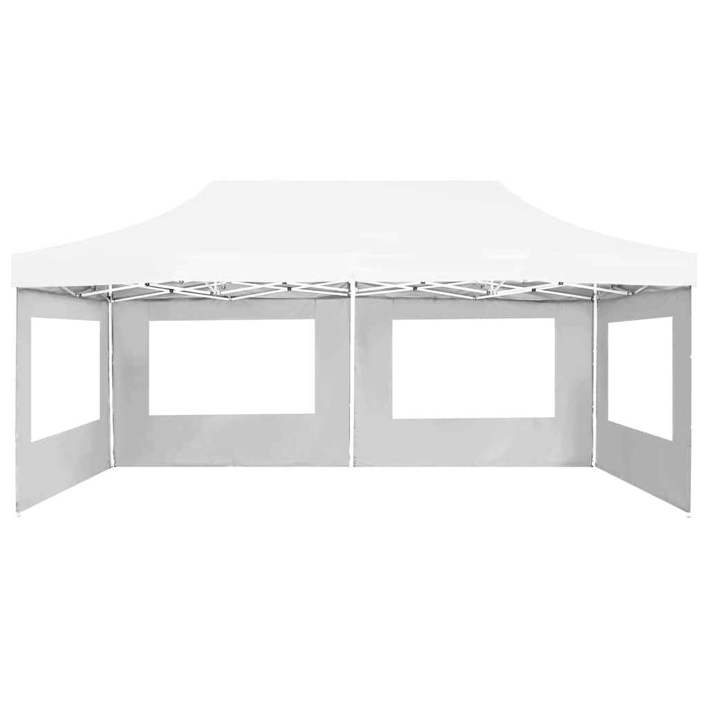 Professional Party Tent Foldable with Walls Aluminum 6*3m White