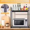 Drawer Oven Storage Rack Space Saving Pull-Out Storage Rack Microwave Oven Storage Rack for Utensils Seasonings Small Items
