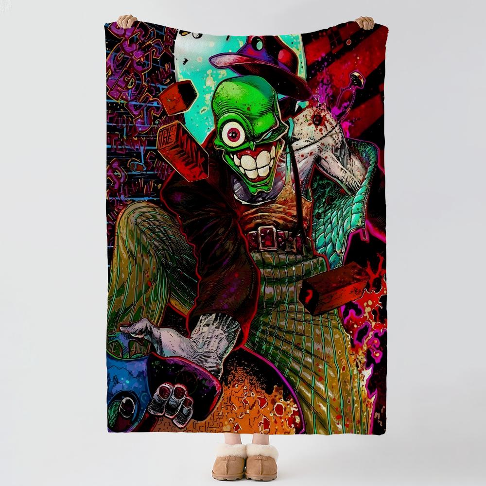 movie T-The Mask-k Throw Thick Comfort Flannel Quilt, Multi-scene Use Indoor Outdoor Daily Nap